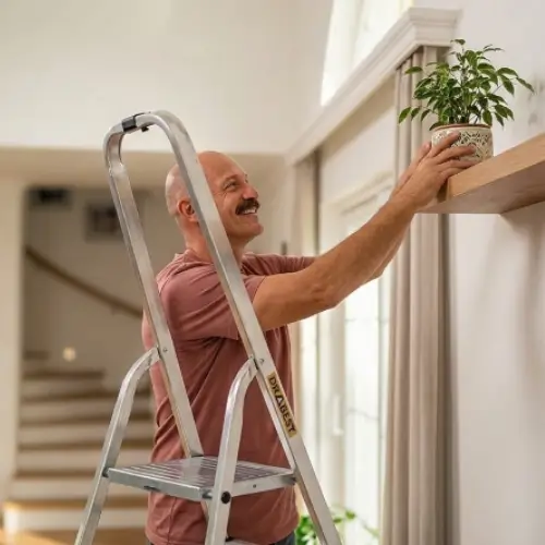 DRABEST Stepladder, 8 Steps