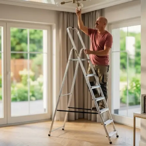 DRABEST Stepladder, 8 Steps