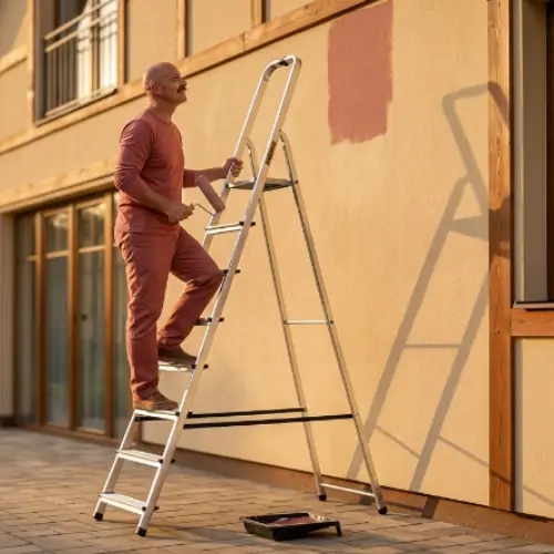 DRABEST Stepladder, 8 Steps