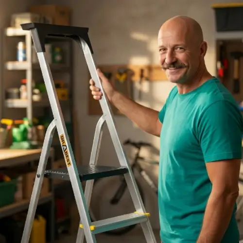 Aluminium Step Ladder 6 Tread Trade & DIY