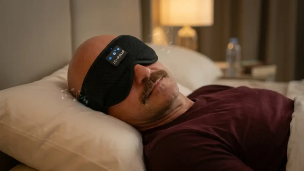 LC dolida Schlafmaske mit Kopfhörer Bluetooth V5.4