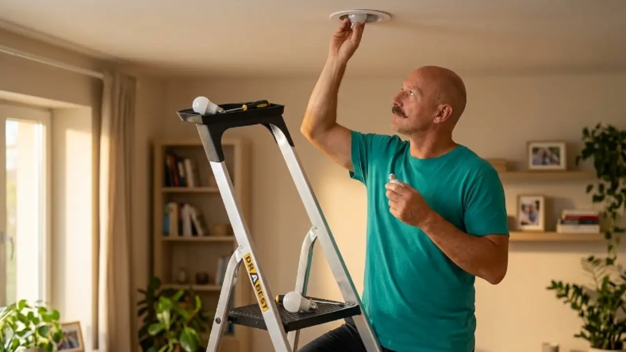 Aluminium Step Ladder 6 Tread Trade & DIY