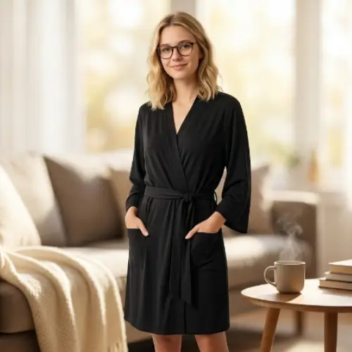 Amazon Essentials Damen Leichter Waffel Bademantel