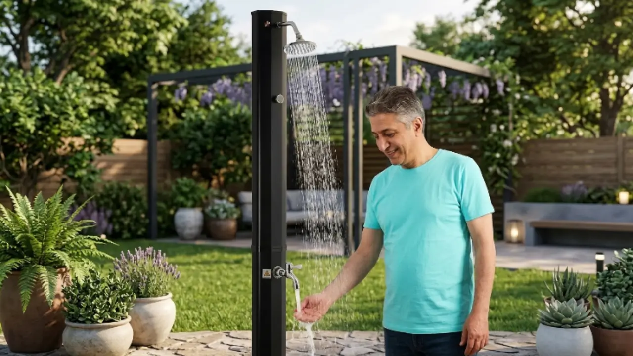 AREBOS Solardusche 35L