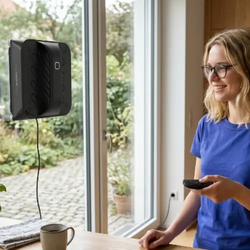 Fensterputzroboter mit 6 Wasserdüsen