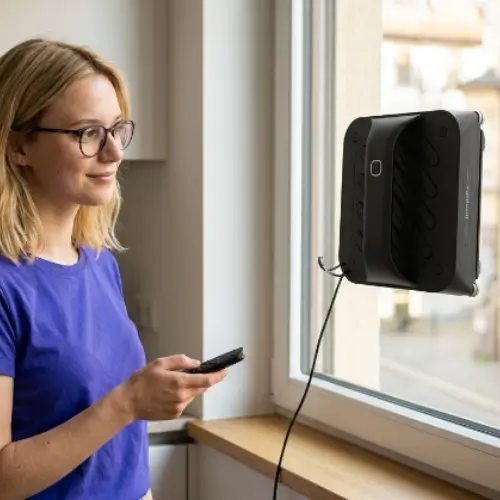 Fensterputzroboter mit 6 Wasserdüsen