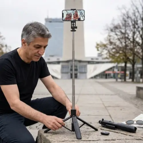 RISEOFLE 180cm Handy Stativ & Selfie Stick