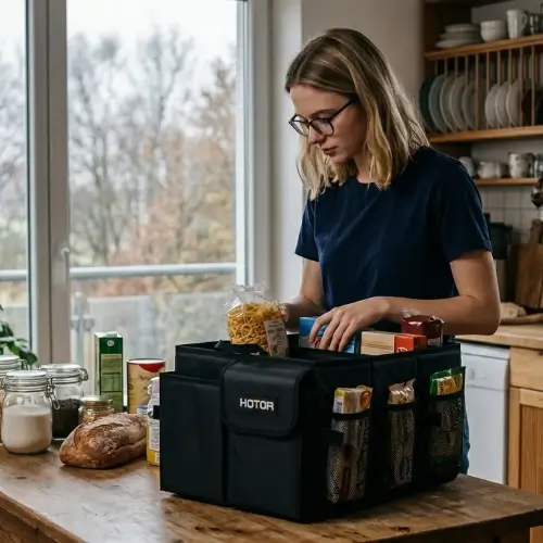 HOTOR Kofferraum Organizer mit 2 Fächern