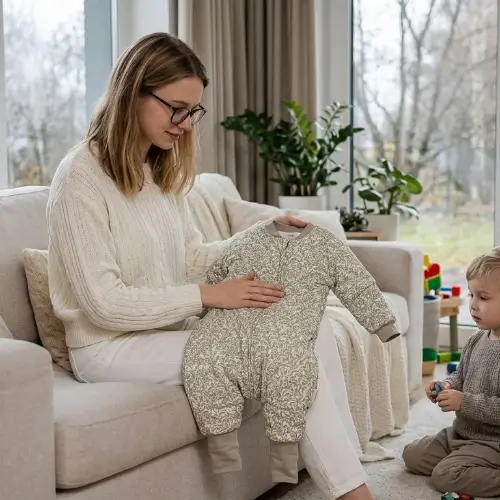 Baby Sleeping Bag with Legs, Warm Lined