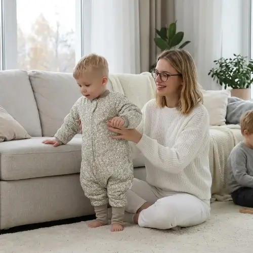 Baby Sleeping Bag with Legs, Warm Lined