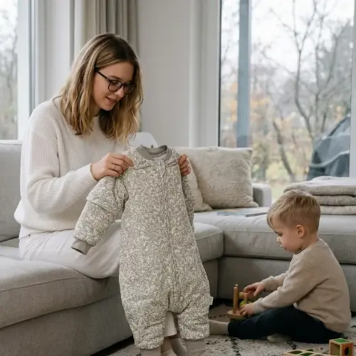 Baby Sleeping Bag with Legs, Warm Lined