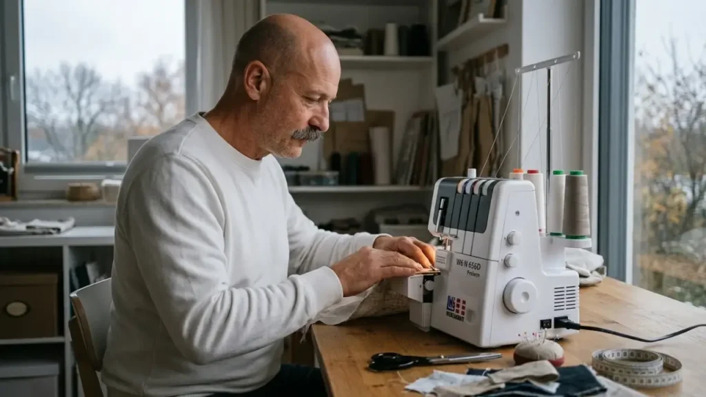 W6 Nähmaschine N 656D Freiarm Overlocka