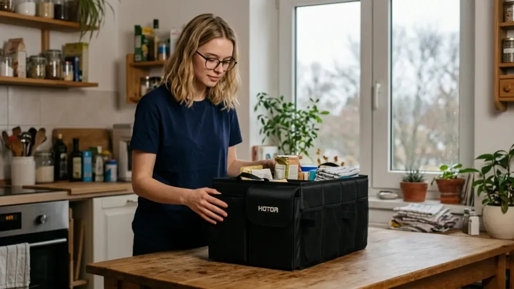 HOTOR Kofferraum Organizer mit 2 Fächern